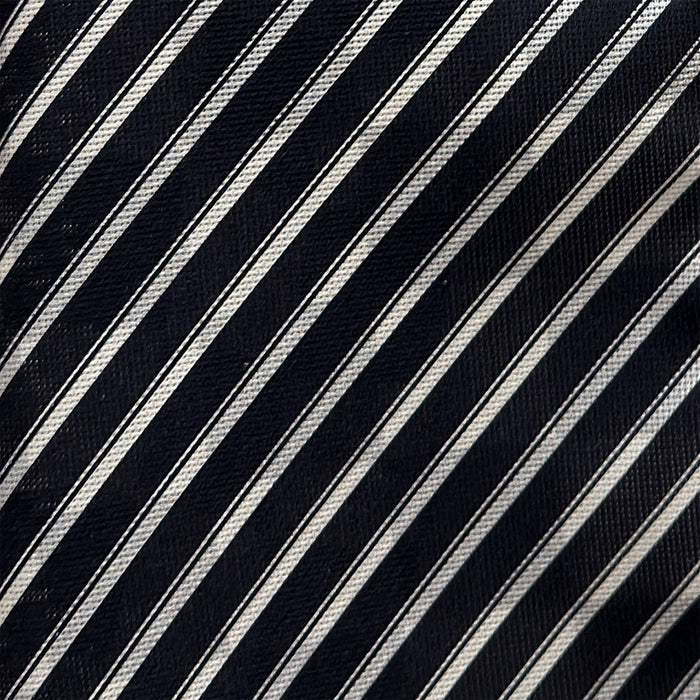 Chequered Navy on Navy Frame Large Scarf in Silk Image 3