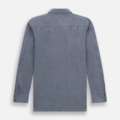 Steel Blue Piccadilly Shirt Image 3