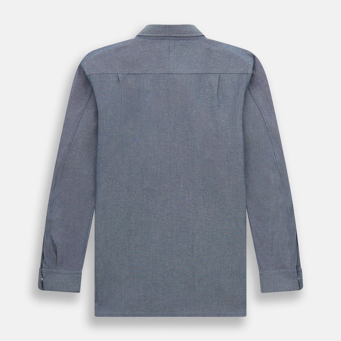 Steel Blue Piccadilly Shirt Image 3