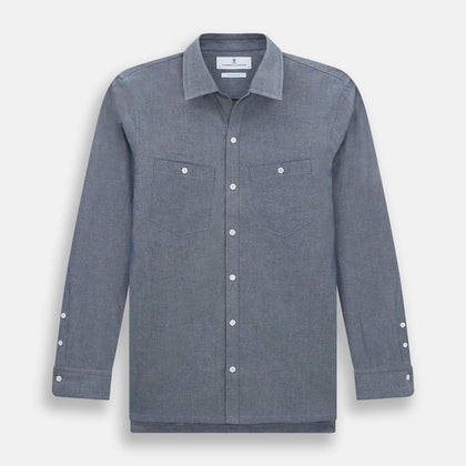 Steel Blue Piccadilly Shirt