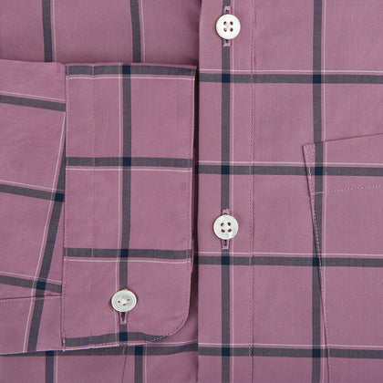 Online Exclusive · Antique Pink Grid Check Piccadilly Shirt Image 4