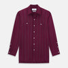 View 1 of product Online Exclusive · Wine Track Stripe Piccadilly Shirt 19.0