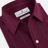 View 2 of product Online Exclusive · Wine Track Stripe Piccadilly Shirt 19.0
