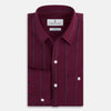 View 5 of product Online Exclusive · Wine Track Stripe Piccadilly Shirt 19.0