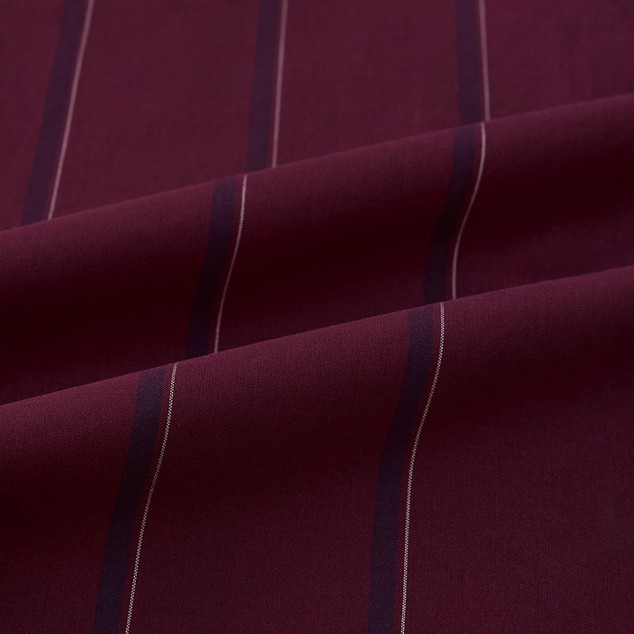 Wine Track Stripe Piccadilly Shirt Image 5