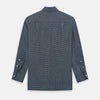 View 3 of product Navy and White Pin Check Piccadilly Shirt 18.5
