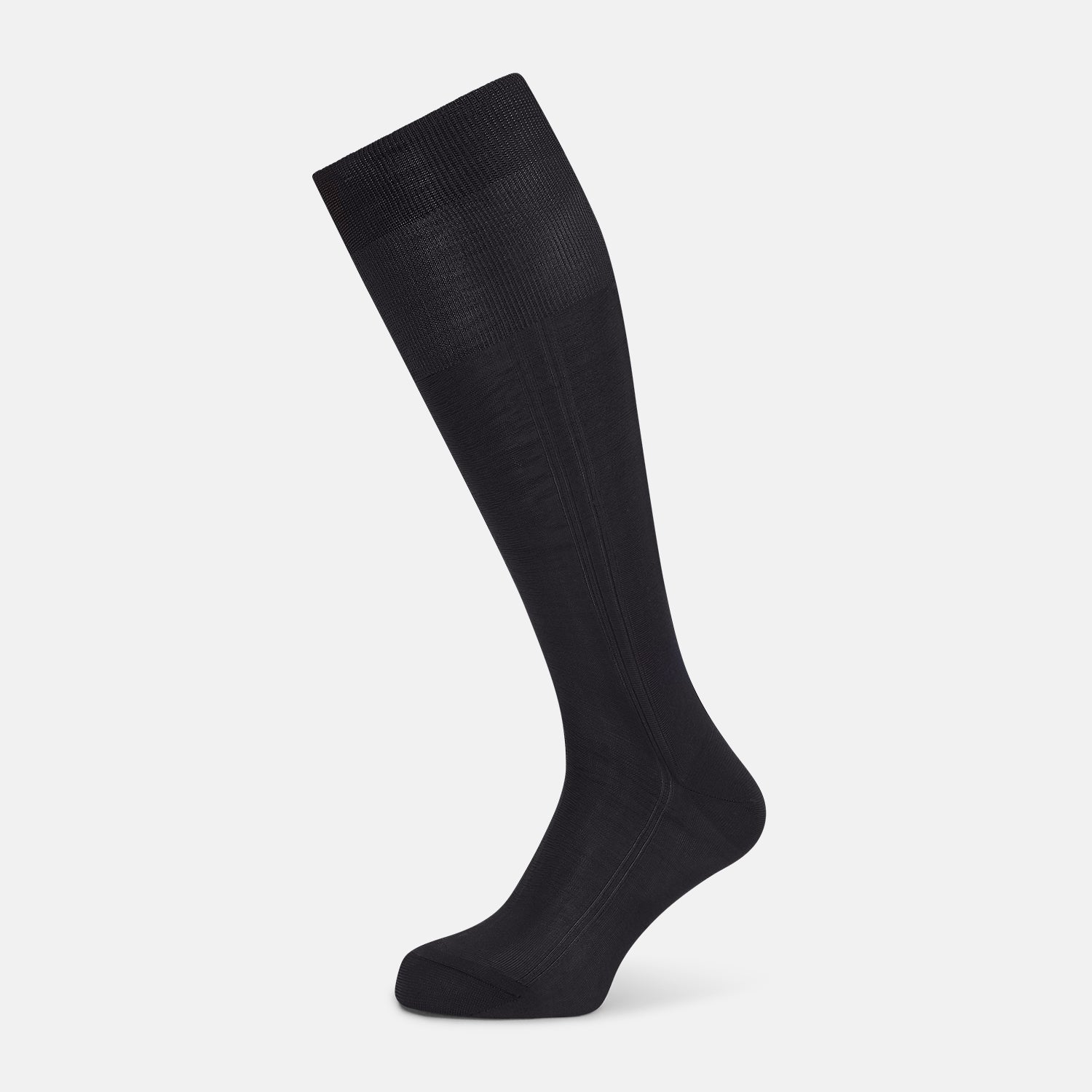 View 1 of product Navy Silk Long Socks 13