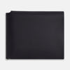 View 1 of product Navy Leather Trifold Card Holder with Metal Money Clip OS
