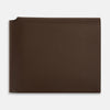 View 1 of product Dark Chocolate  Leather Trifold Card Holder with Metal Money Clip OS