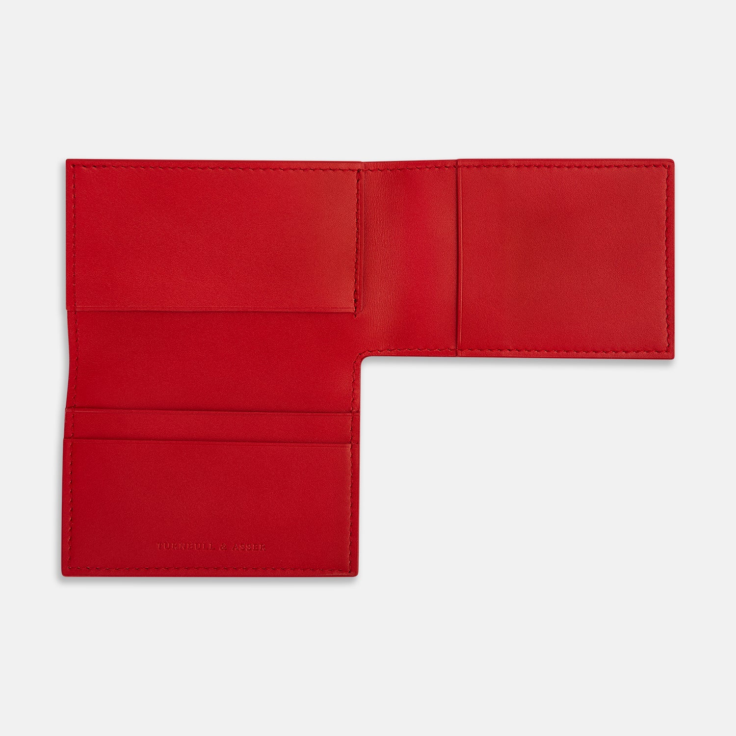 View 3 of product Red Leather Trifold Wallet OS