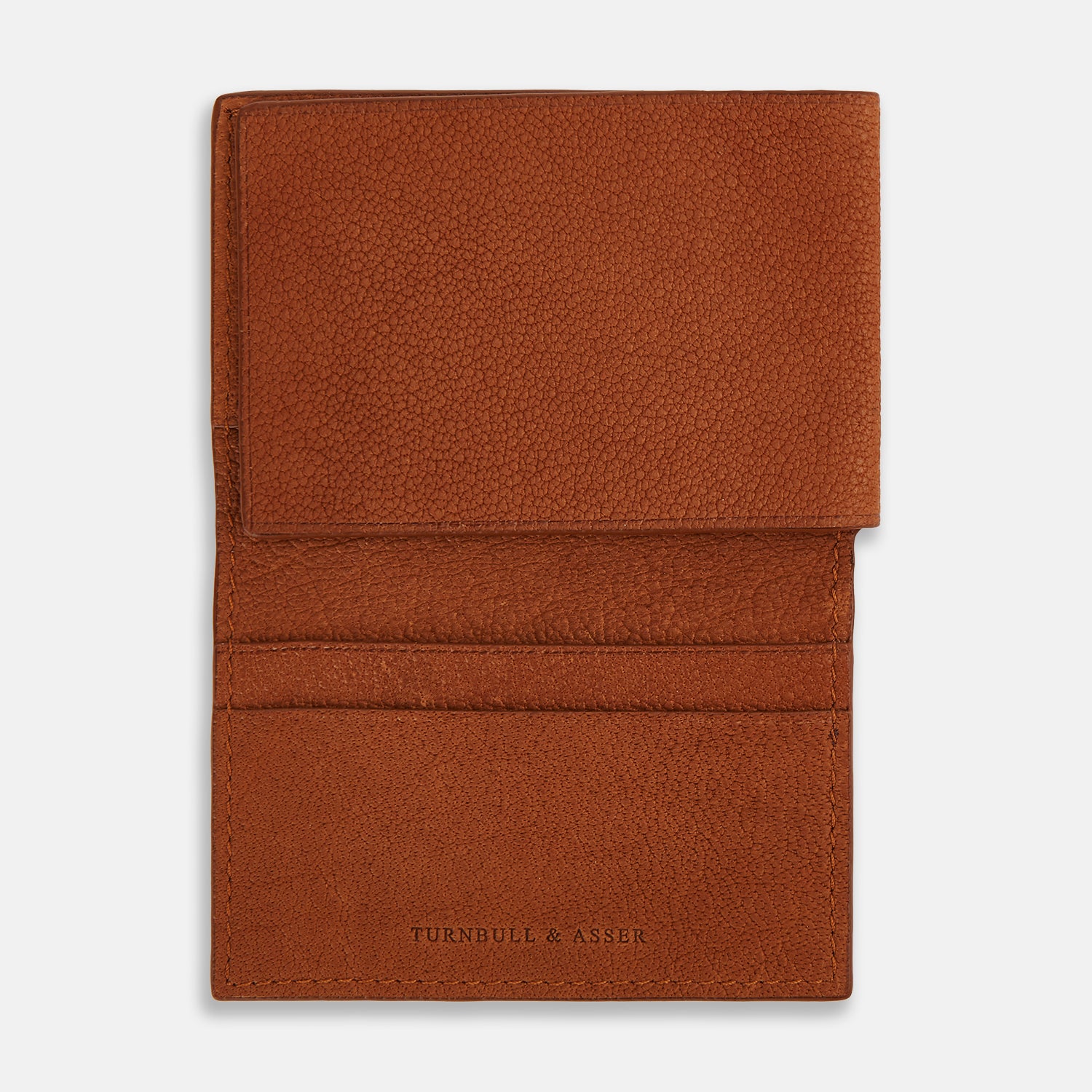 View 2 of product Cognac Full-Grain Leather Trifold Wallet OS
