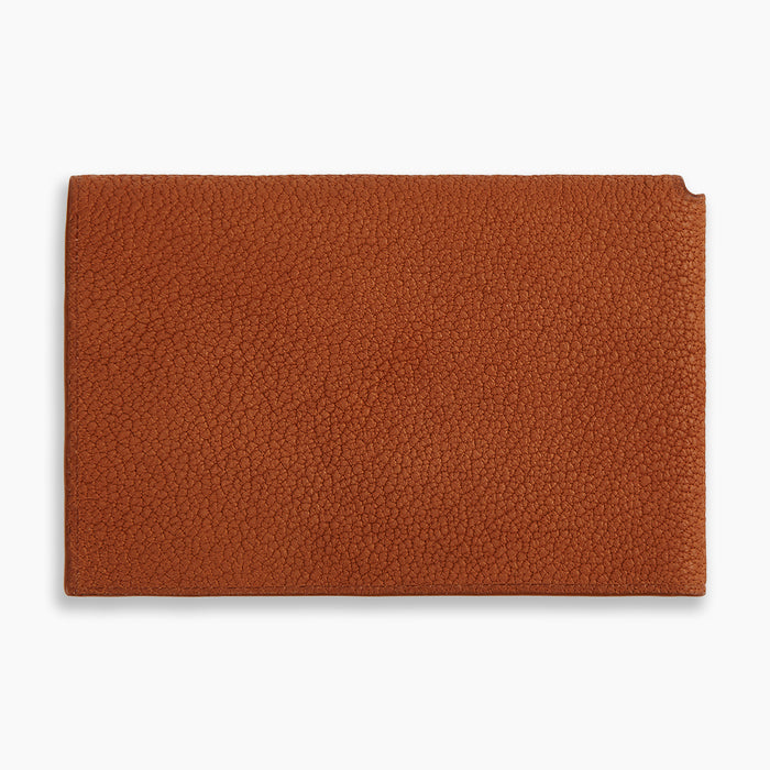 Cognac Full-Grain Leather Trifold Wallet Image 5