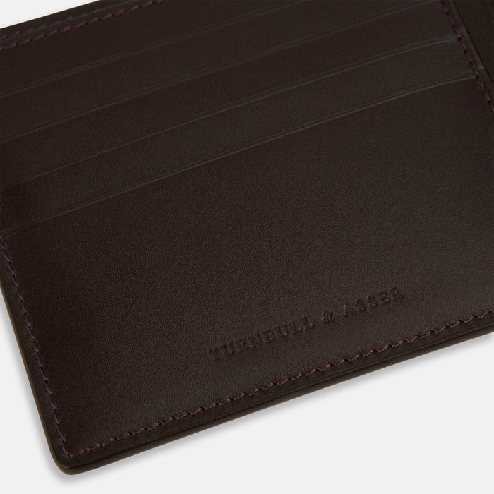 Burgundy Leather Bi-Fold Wallet Image 2