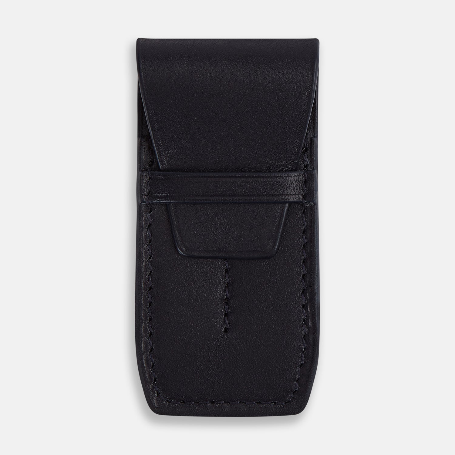 View 1 of product Navy Leather Collar-Stay Holder OS