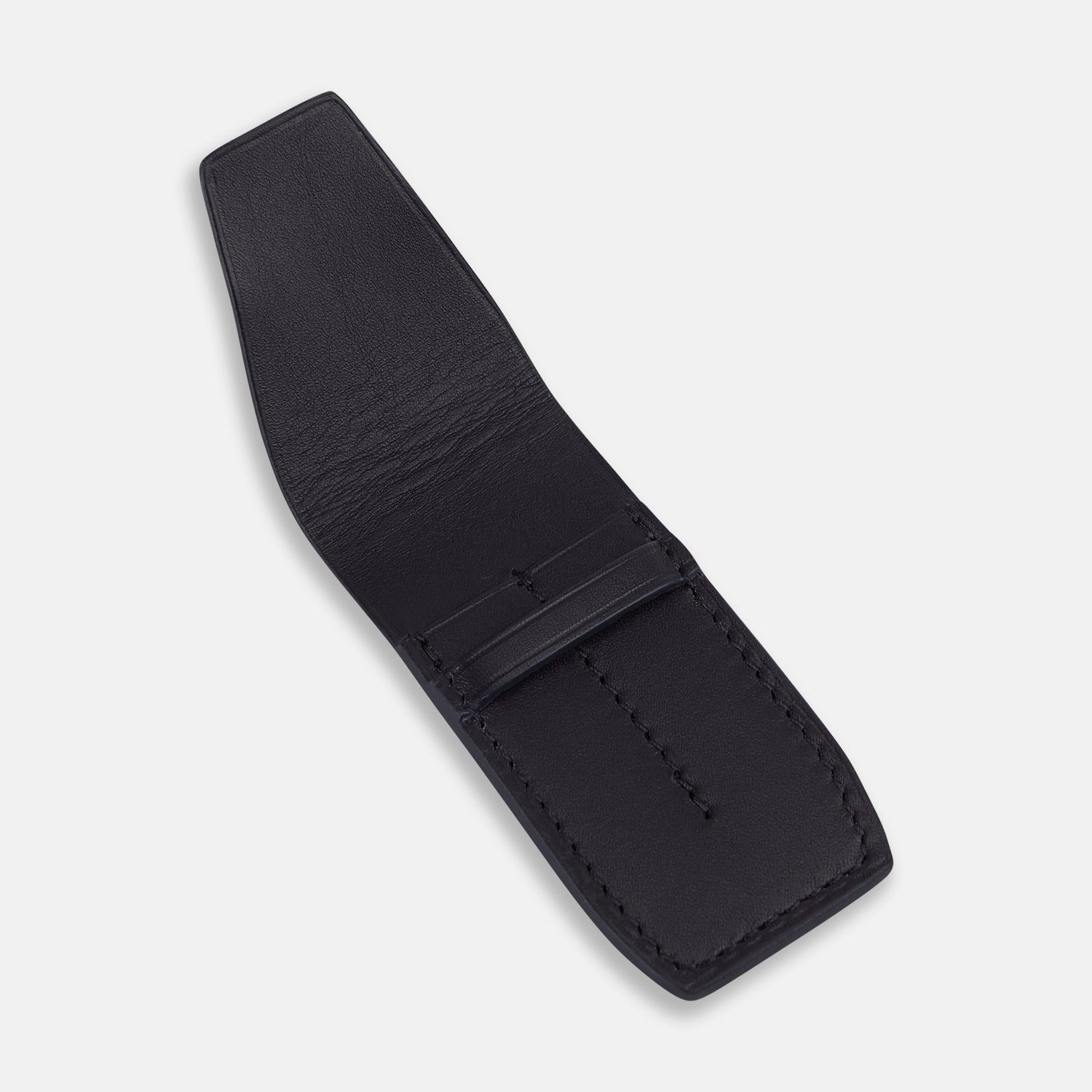 View 2 of product Navy Leather Collar-Stay Holder OS