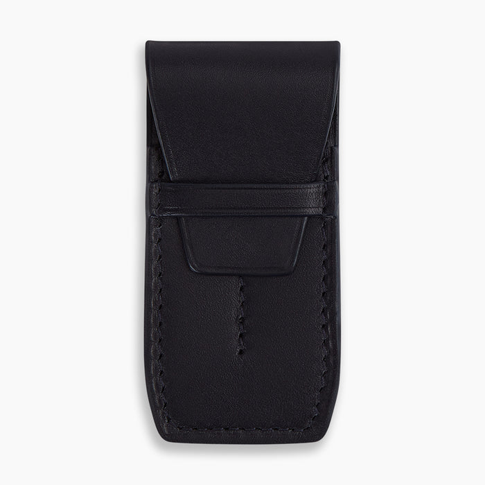Navy Leather Collar-Stay Holder Image 5