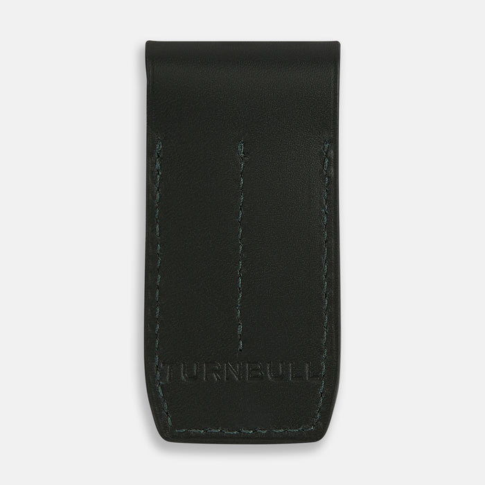 Forest Green Leather Collar-Stay Holder Image 4