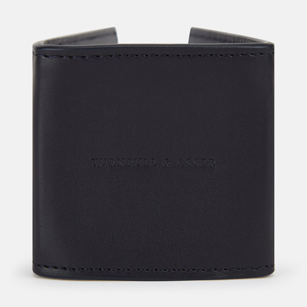 Navy Leather Pen holder OS
