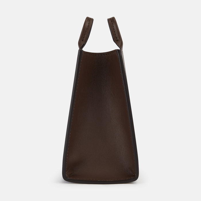 Dark Chocolate Leather Pen holder Image 2