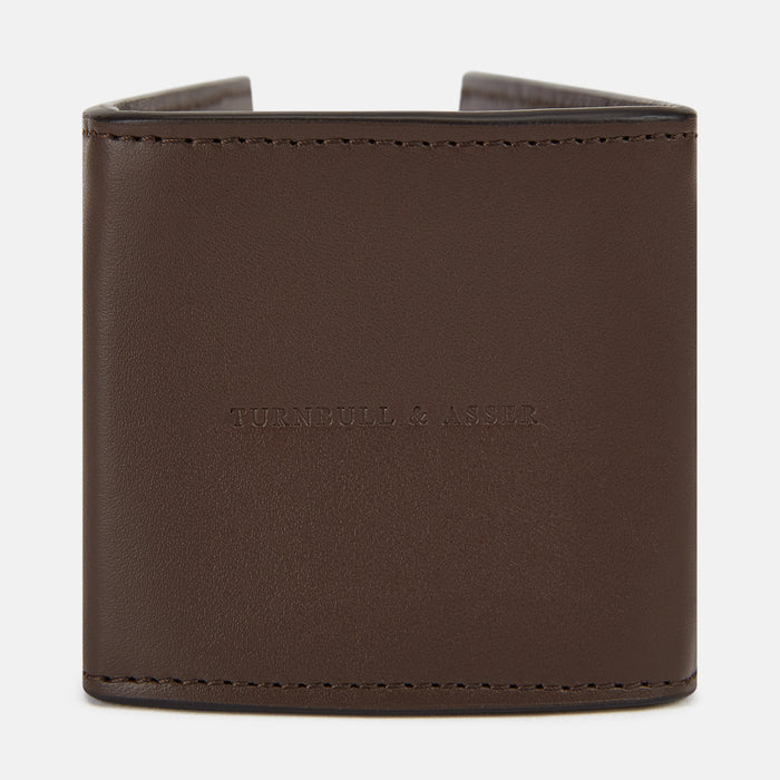 Dark Chocolate Leather Pen holder Image 4