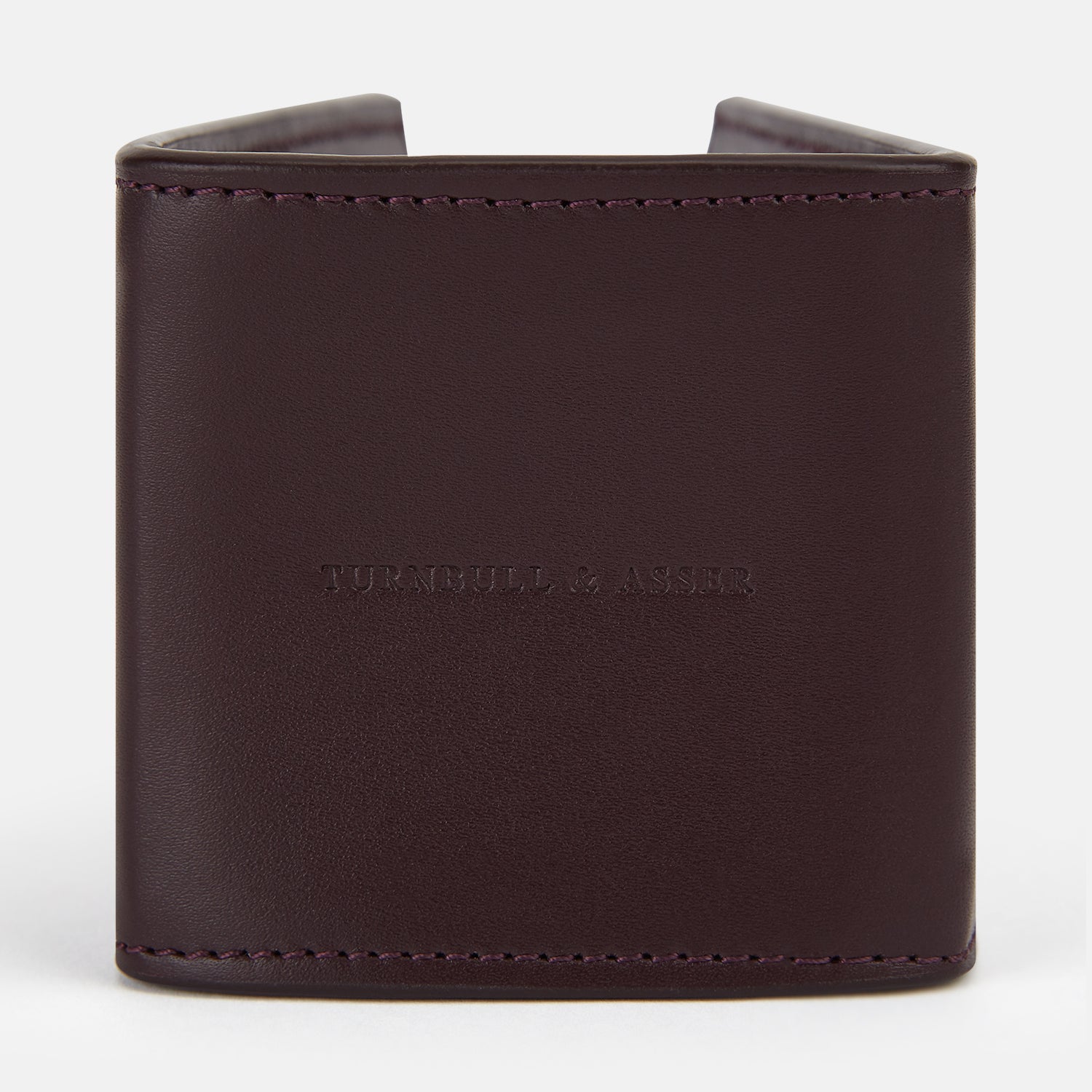 View 5 of product Burgundy Leather Pen holder OS