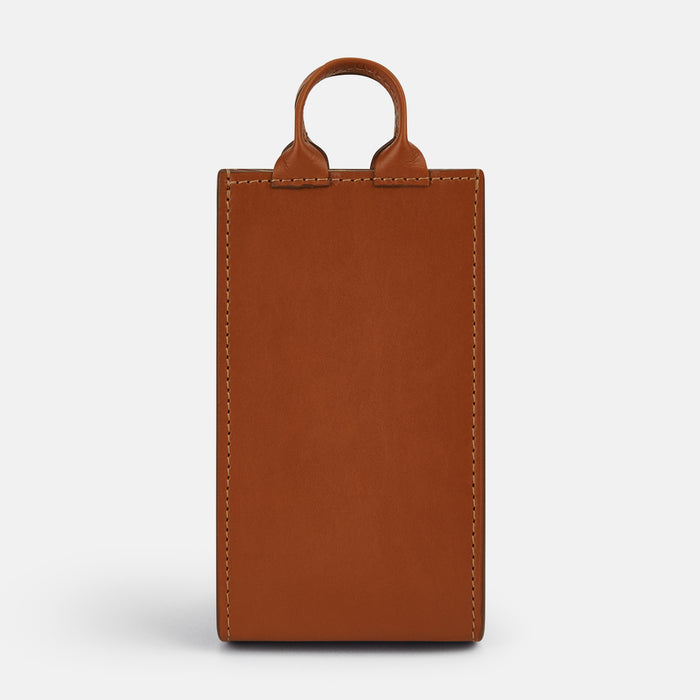 Cognac Leather Pen holder
