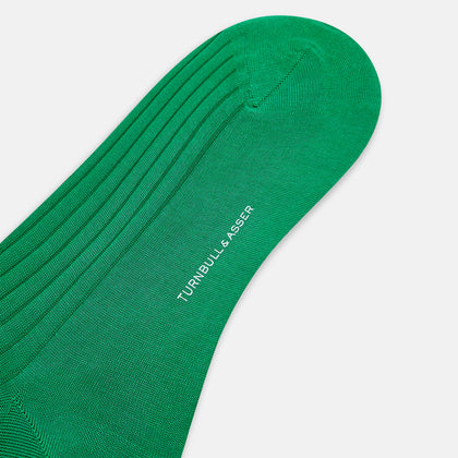 Grass Green Mid-Length Socks Image 2