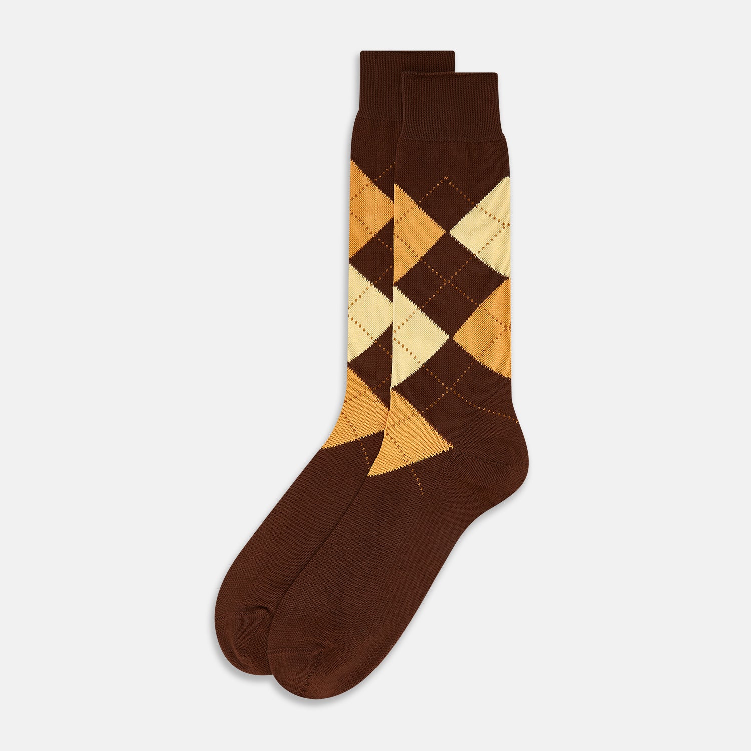 View 2 of product Coffee Check Mid-Length Socks 13