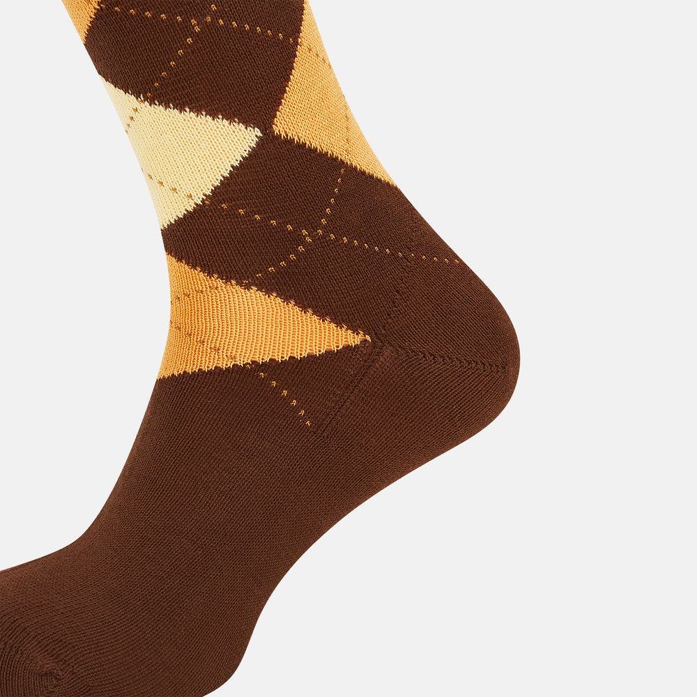 Coffee Check Mid-Length Socks 13