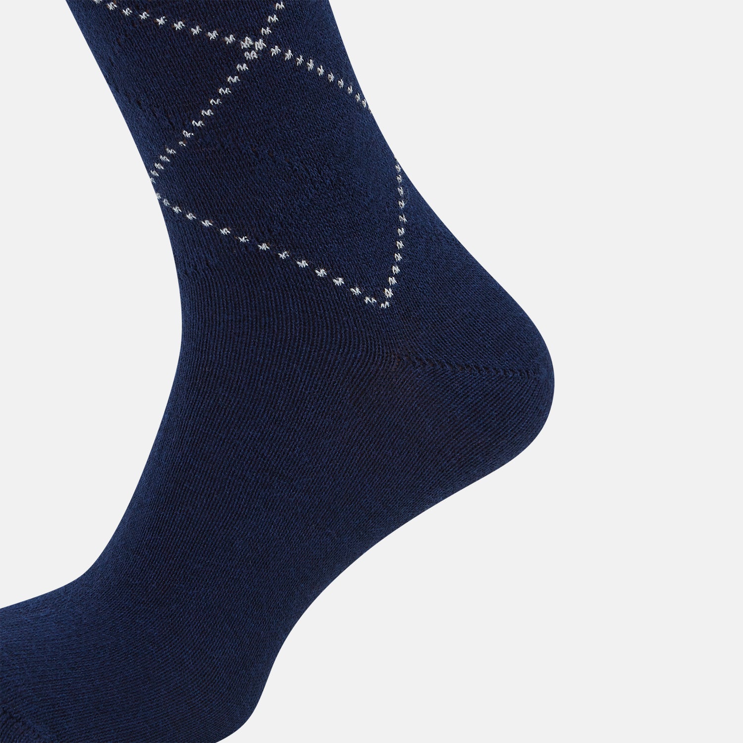 View 4 of product SOCKS LONG COTTON DIAMOND ON AZZURRO 13