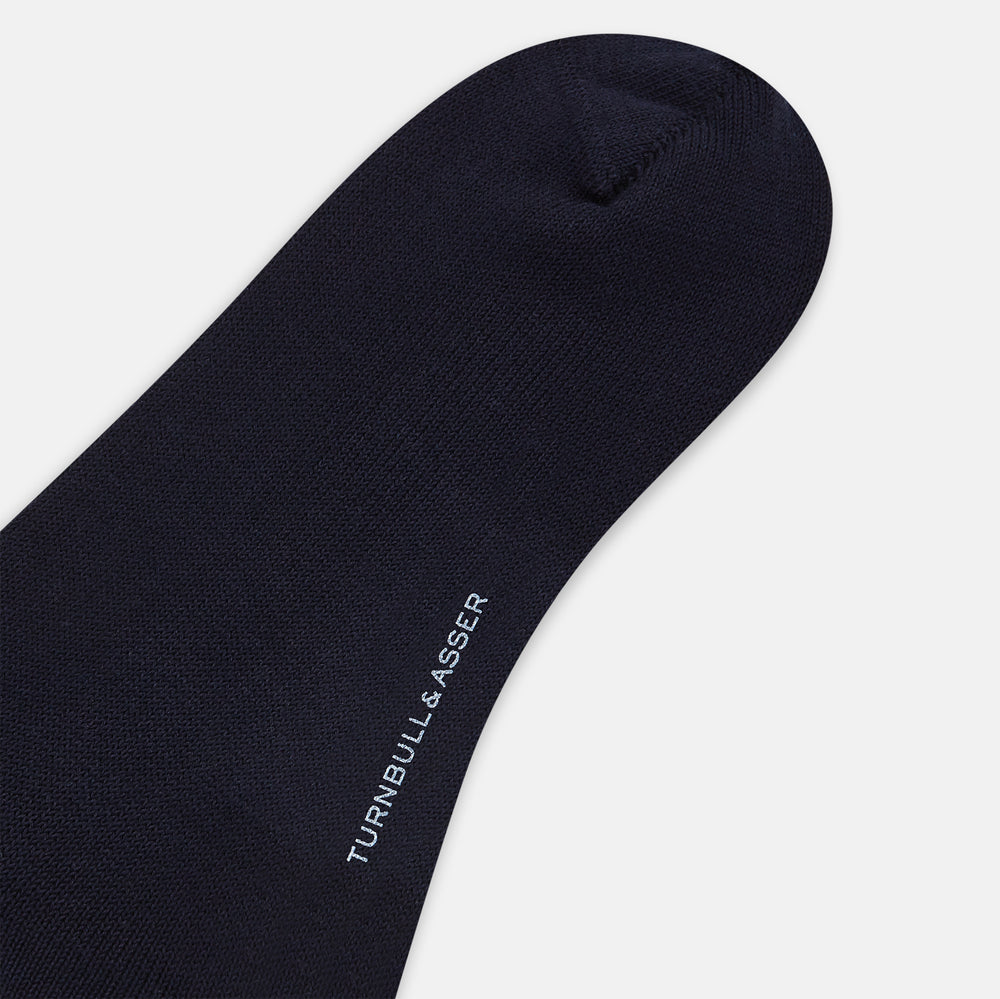 SOCKS SHORT COTTON DIAMOND ON NAVY 10+