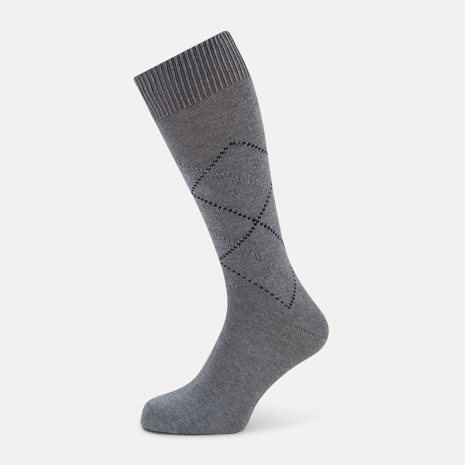 View 1 of product SOCKS SHORT COTTON DIAMOND ON LIGHT GREY MELANAGE 11+