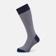 SOCKS SHORT COTTON ROYAL BLUE AND WHITE STRIPE 10+