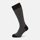 SOCKS SHORT COTTON  CHARCOAL STRIPE 12