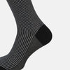View 4 of product SOCKS SHORT COTTON  CHARCOAL STRIPE 12