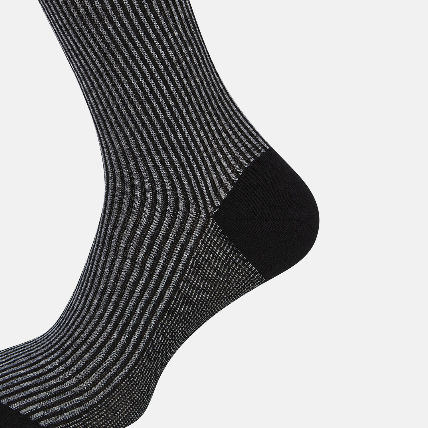 View 4 of product SOCKS SHORT COTTON  CHARCOAL STRIPE 12