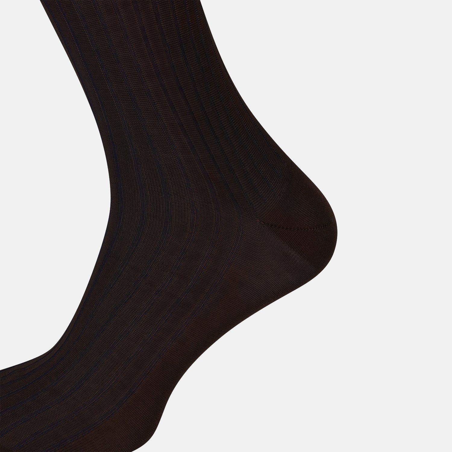 View 4 of product Dark Chocolate Striped Mid-Length Socks