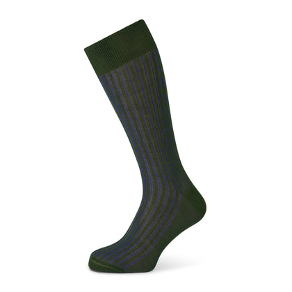 Sage Striped Mid-Length Socks Image 4