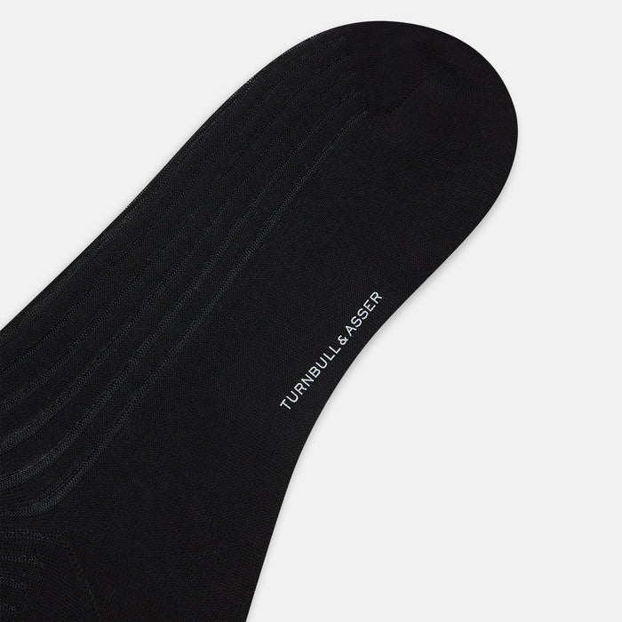 Black Striped Long Socks Image 2