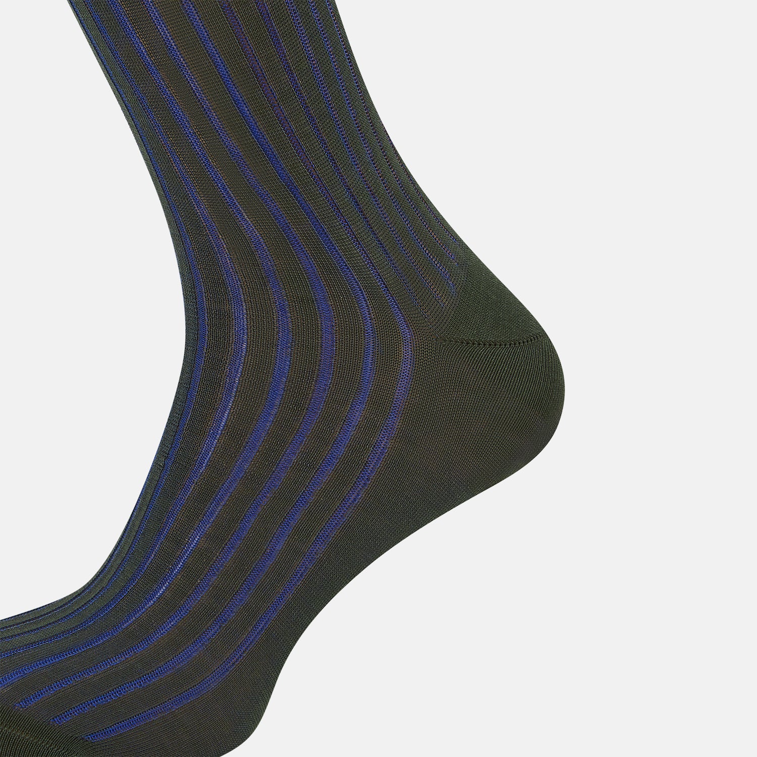View 4 of product SOCKS LONG COTTON SAGE STRIPE 11+