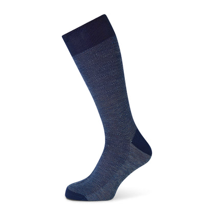 Azzurro Cotton-Linen Mid-Length Socks Image 4