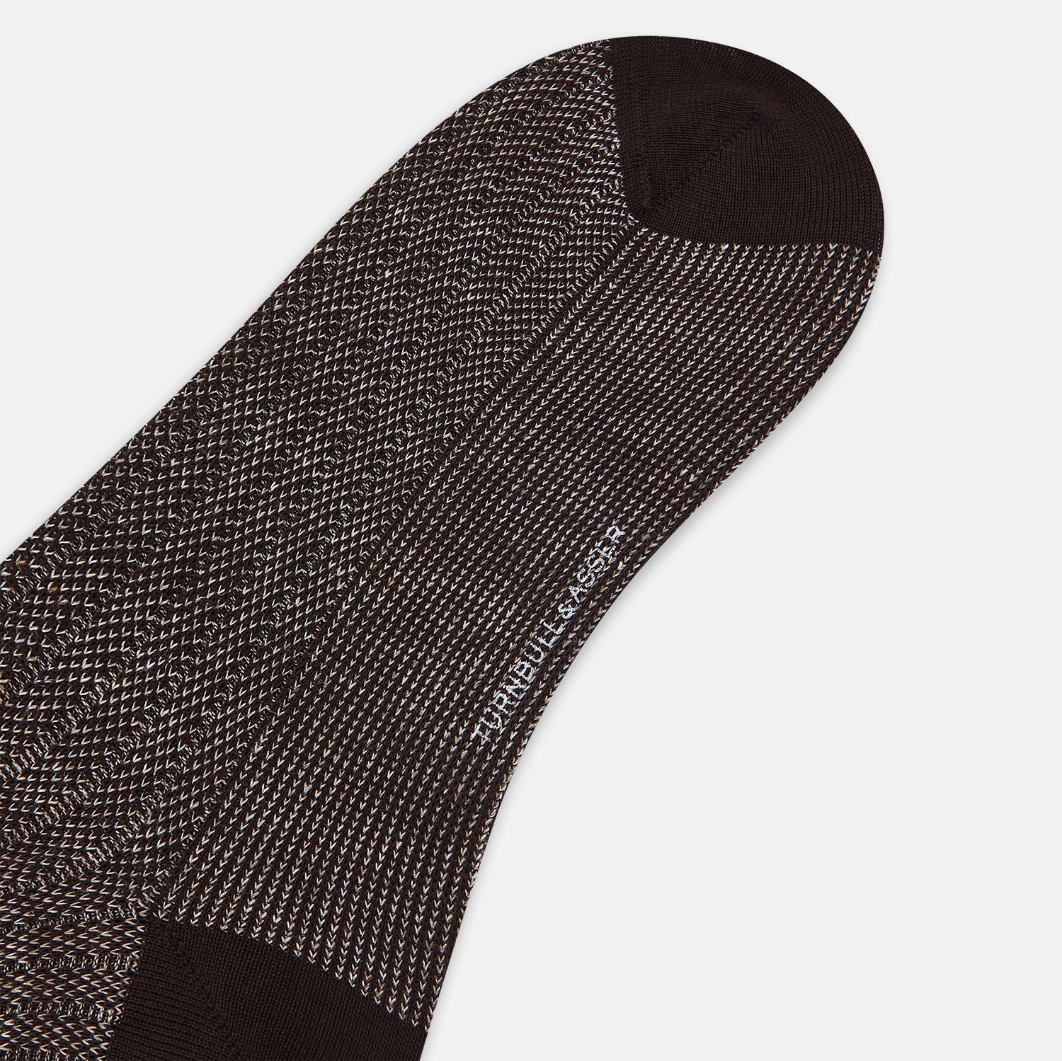 View 3 of product SOCKS SHORT COTTON/LINEN RIB DARK CHOCOLATE 12