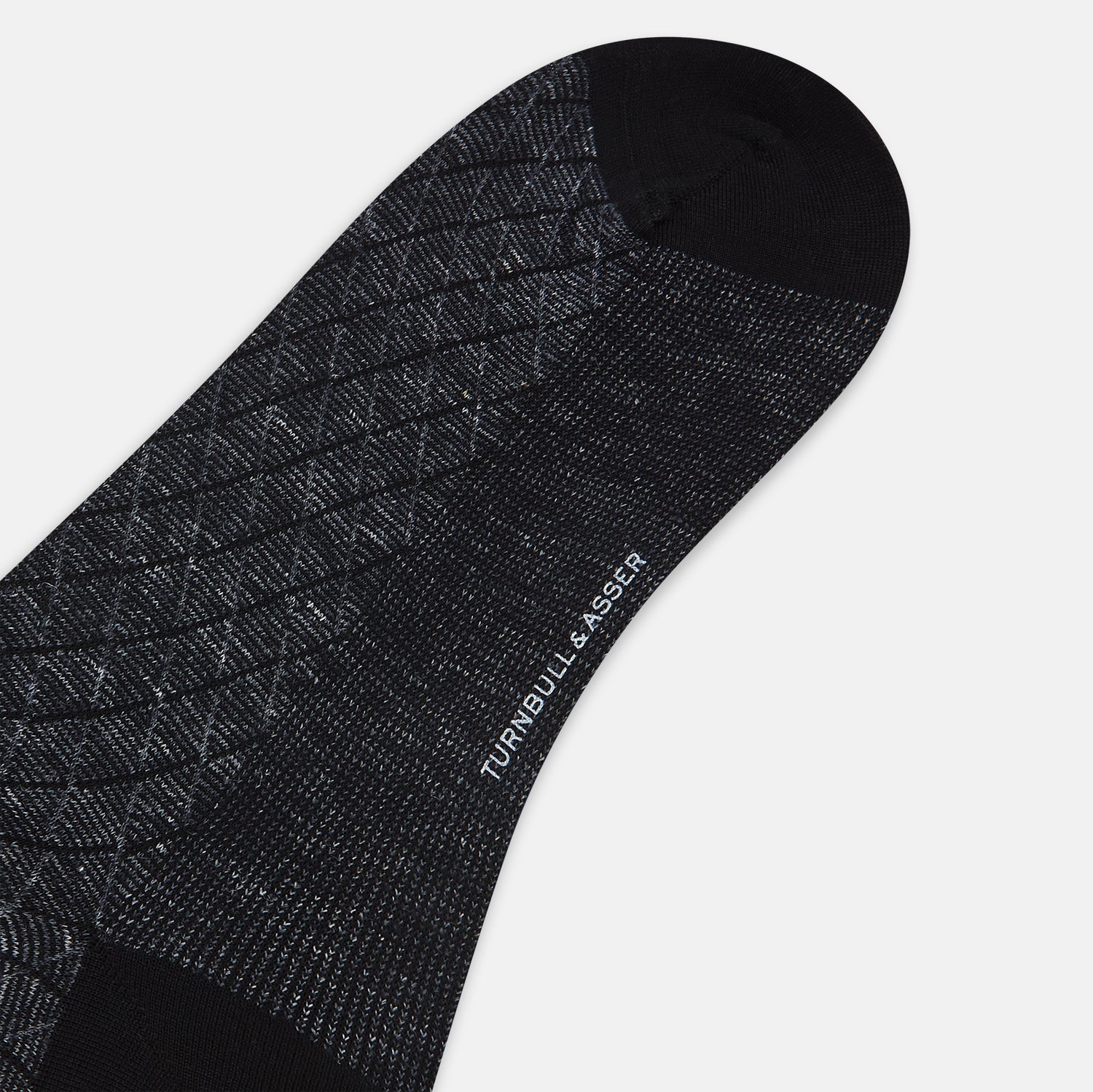 View 3 of product SOCKS SHORT COTTON/LINEN HARLEQUIN CHARCOAL 11+