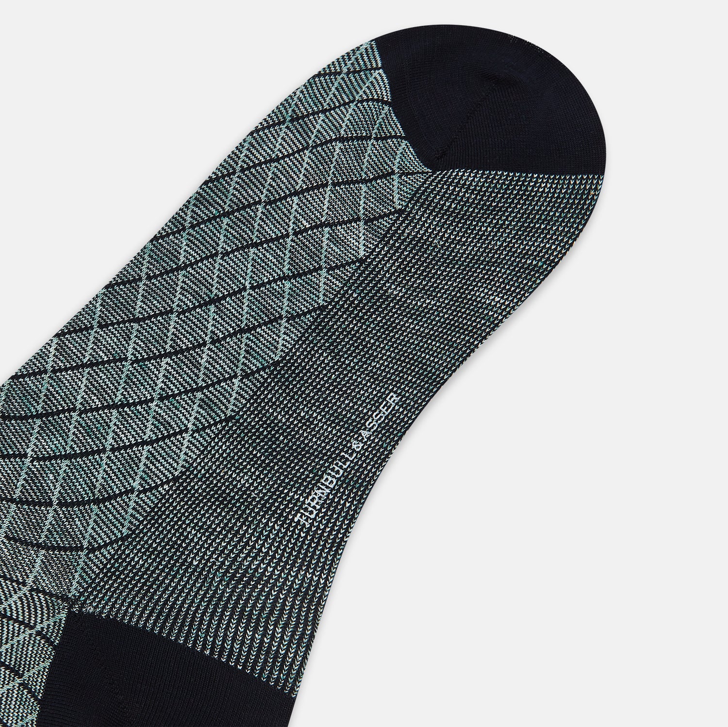 View 3 of product SOCKS SHORT COTTON/LINEN HARLEQUIN SAGE 10+