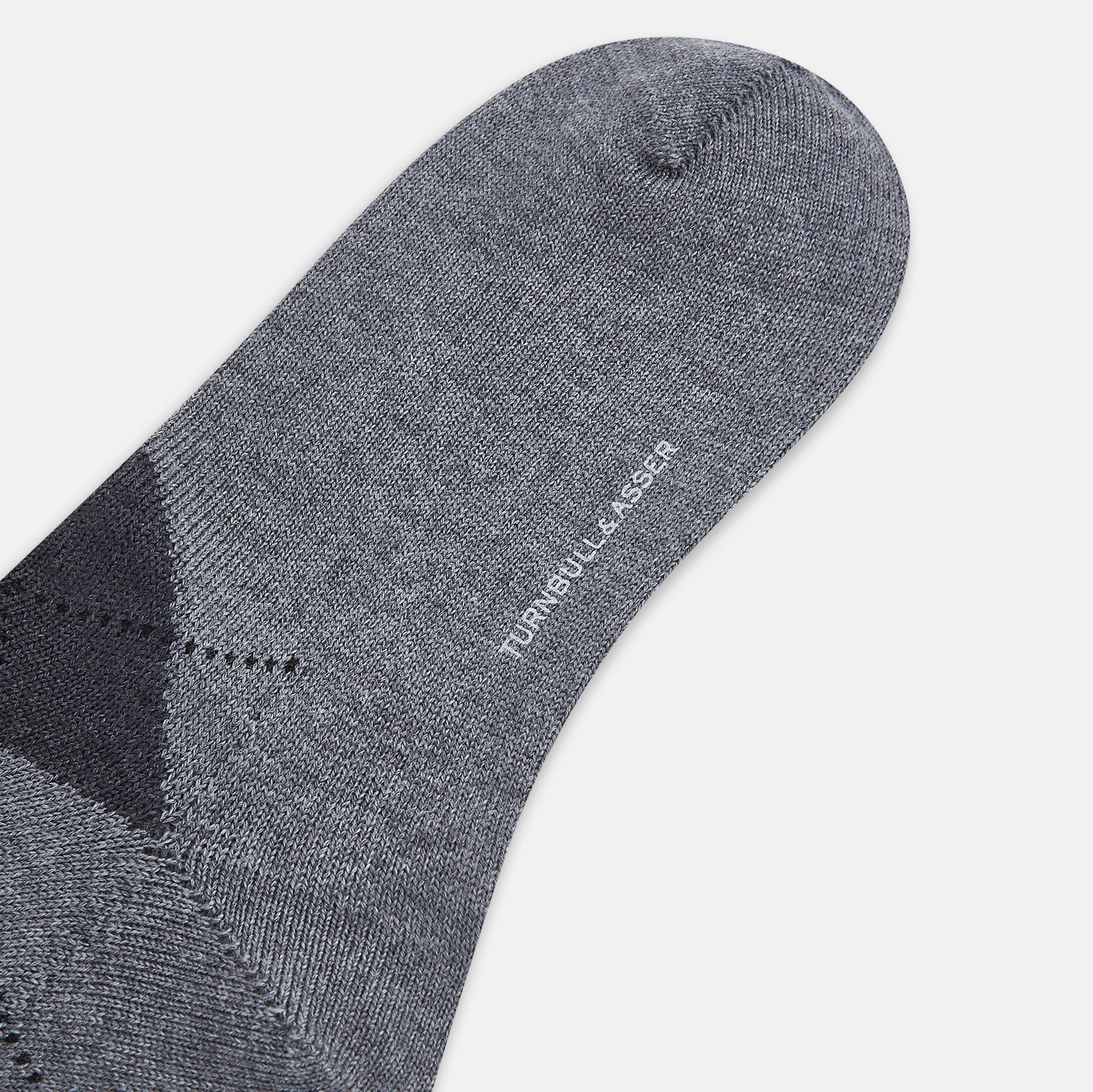 View 3 of product Grey Check Wool Mid-Length Socks 13