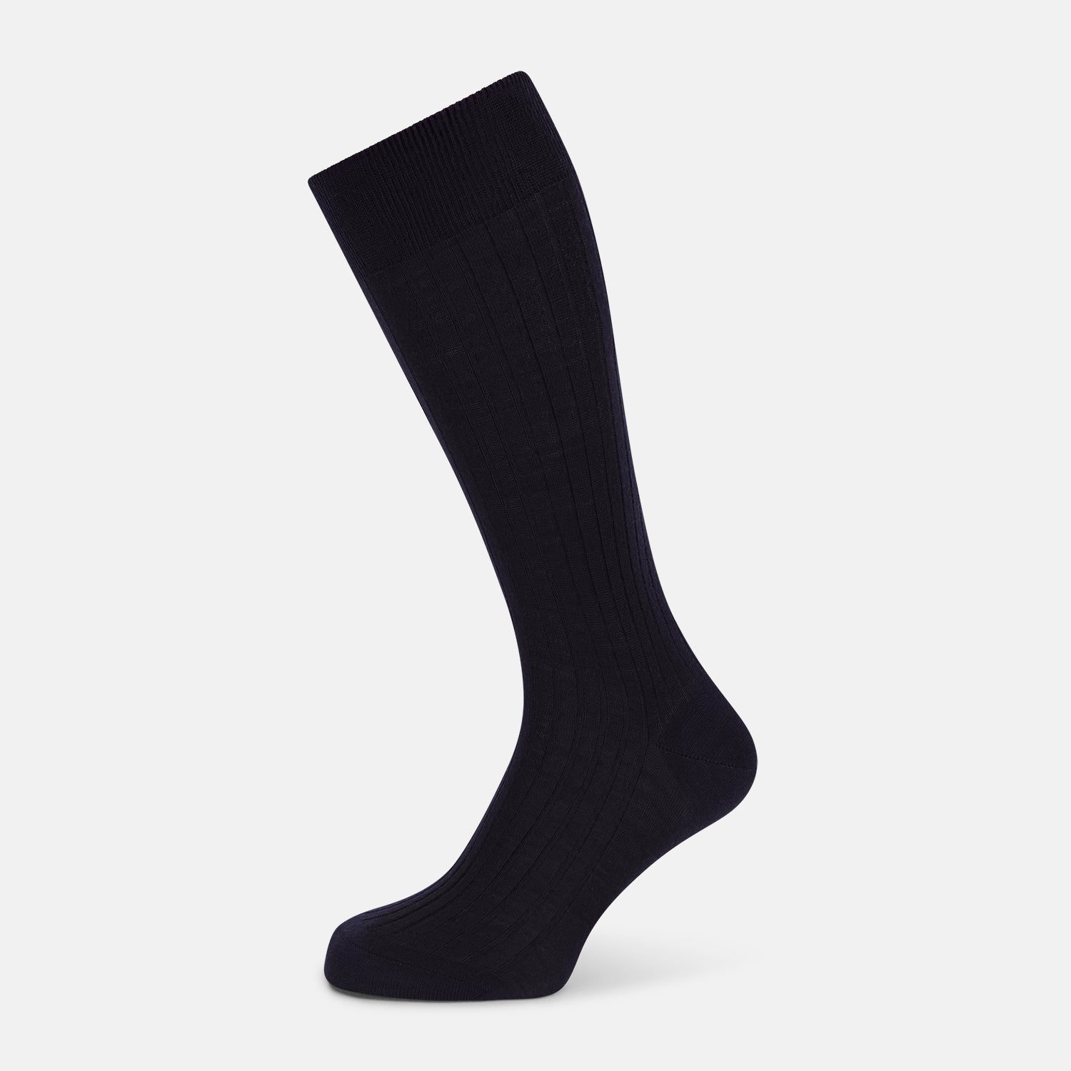 Image 1 of product Navy Wool Mid-Length Socks 12