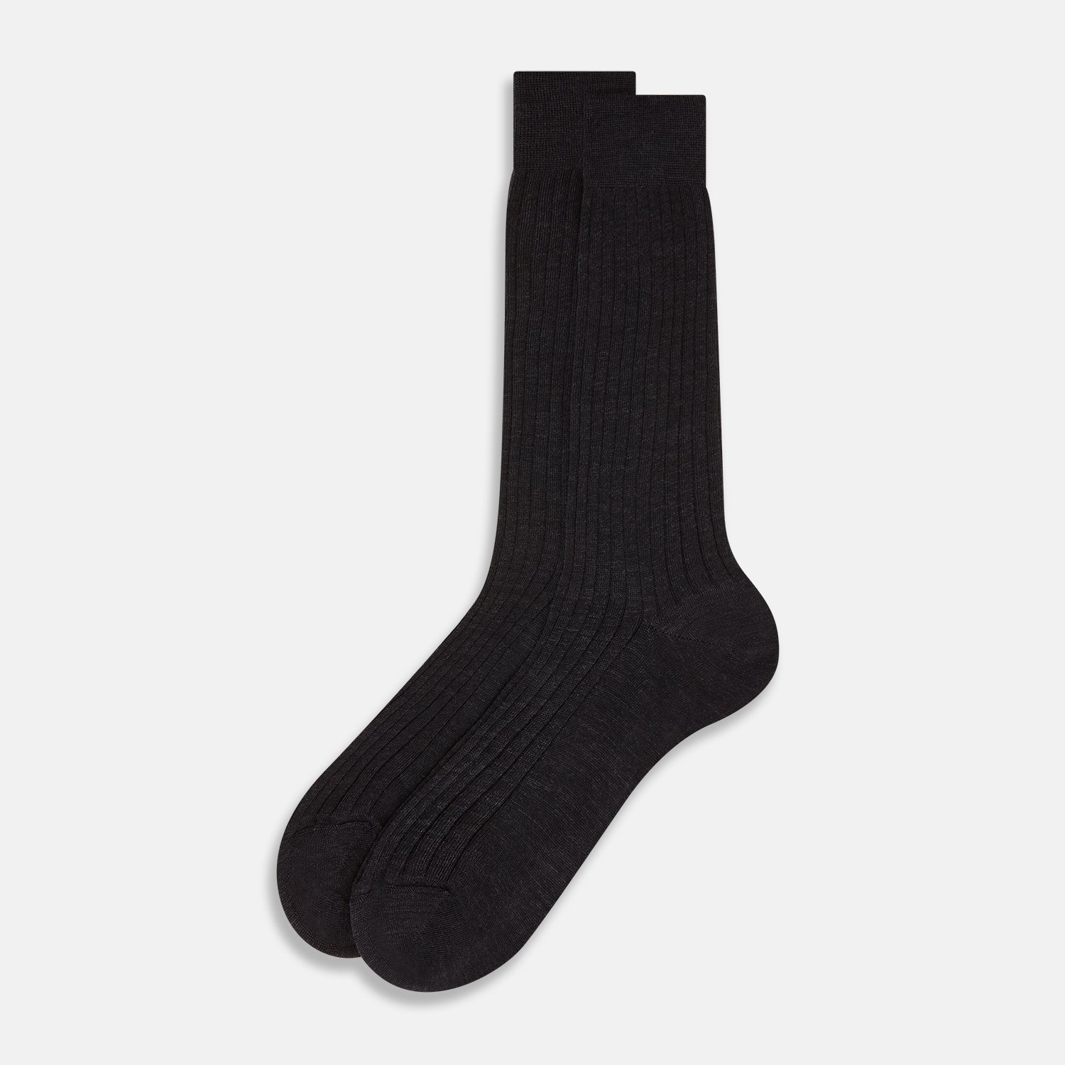 View 2 of product Charcoal Wool Mid-Length Socks 12