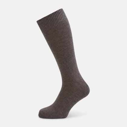 Pine Cone Cashmere Mid-length Socks