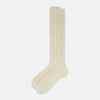 View 2 of product Ivory Cashmere Silk Long Socks 13