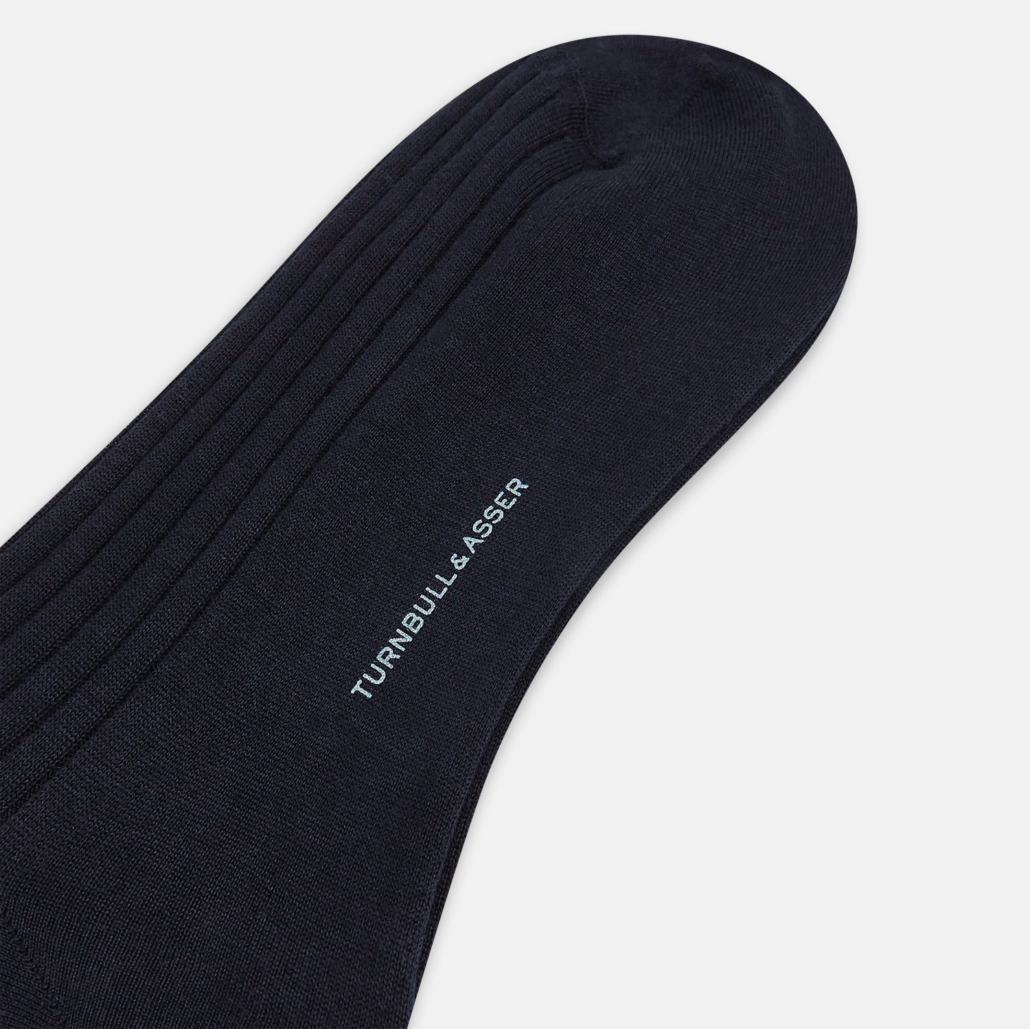 View 3 of product Navy Cashmere Silk Mid-length Socks 13